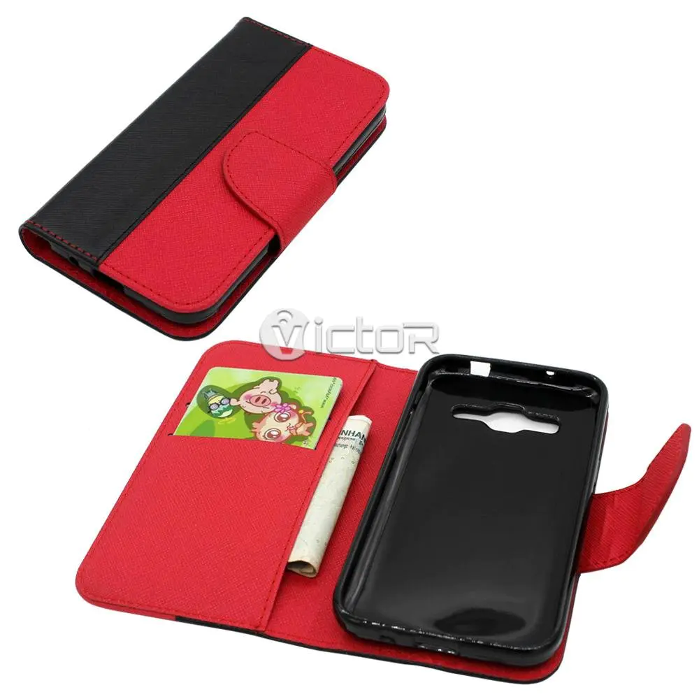 Victor PU Contrast Color Leather Case for Samsung G530