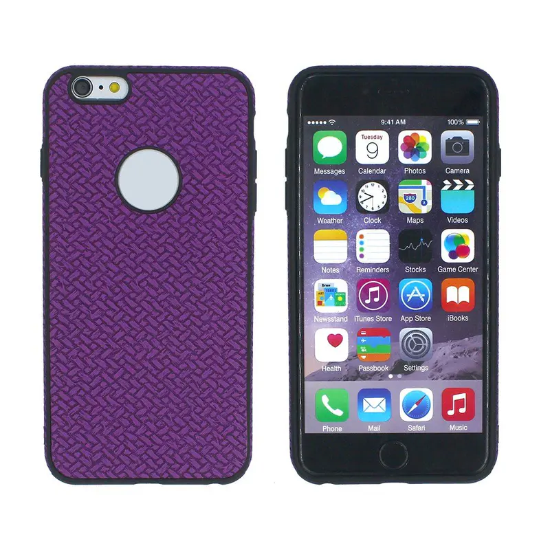 Victor Leather Sticker 2 IN 1 TPU Case for iPhone 6 Plus