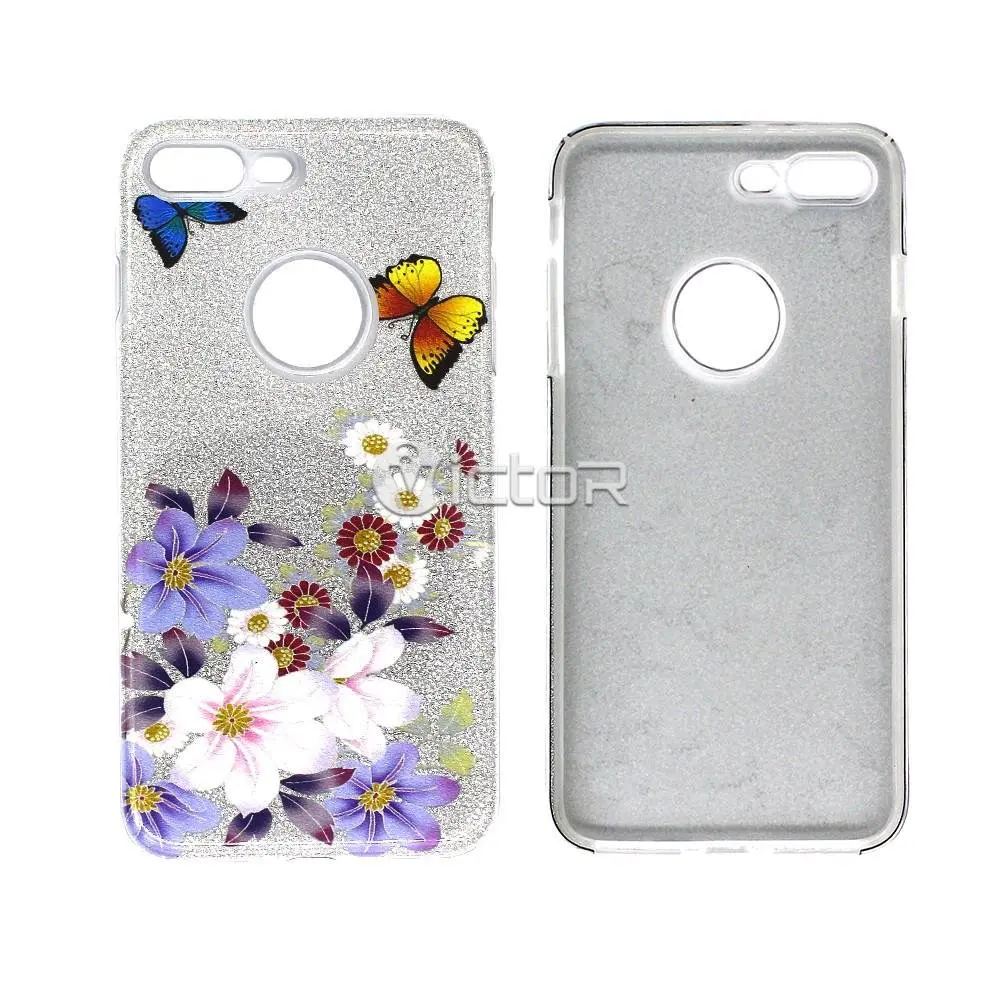 Victor PC+TPU Case with Glittering Paper for iPhone 7 Plus
