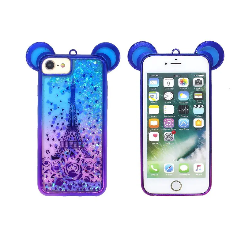 Electroplating Luxury Protector Case for iPhone 7 with Adorable Ears