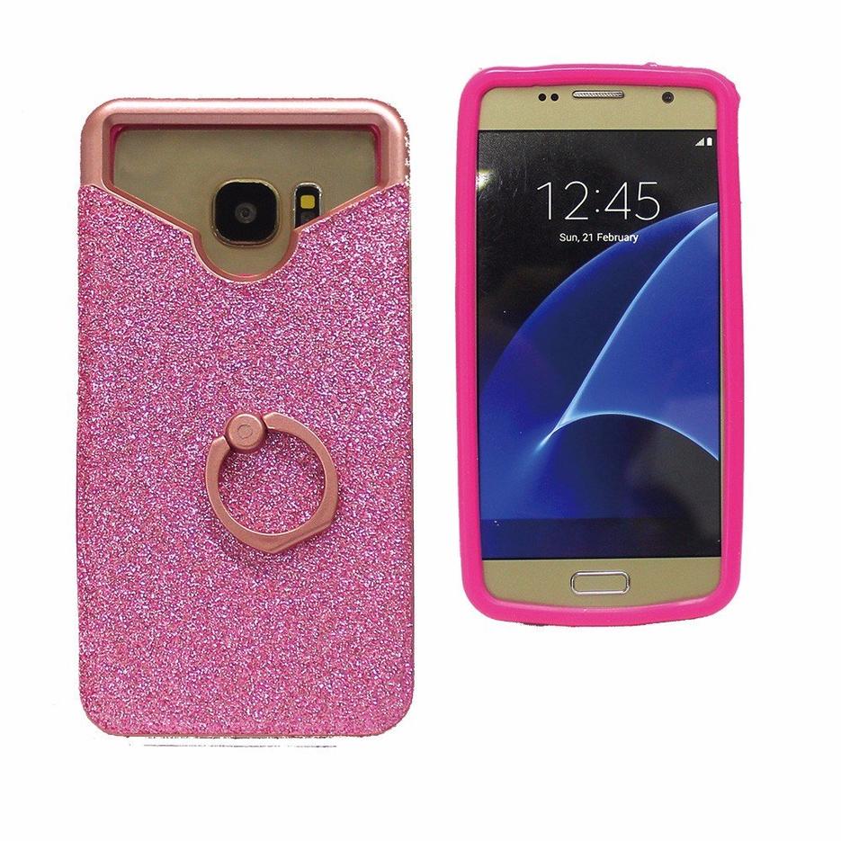 Glittering 3in1 Universal Paste Leather Case with Ring