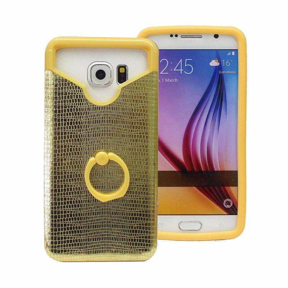 Shinny Leather Back Silicone Case for Smartphones