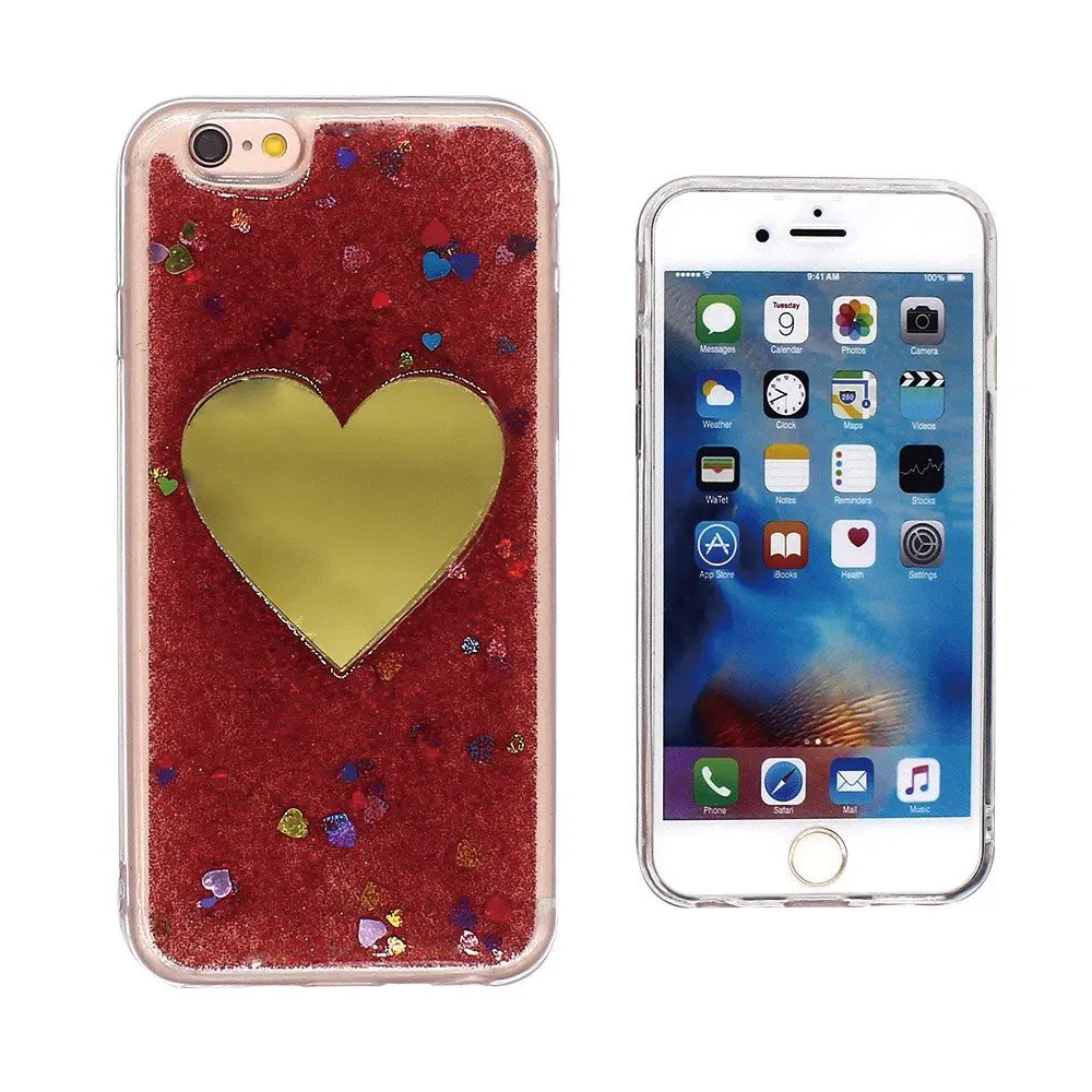 Golden Heart Protective TPU Case for iPhone 6