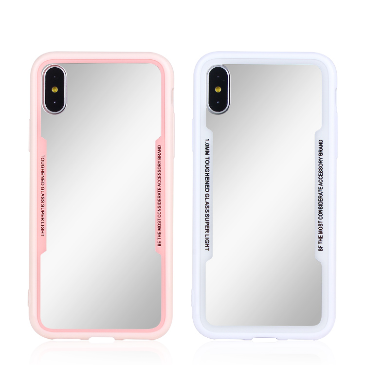 Mirror TPU PC Back Protect Case for iPhone X wholesale