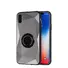Mobile Phone Case for iPhone XS with Metal Sticker Ring Holder Kickstand