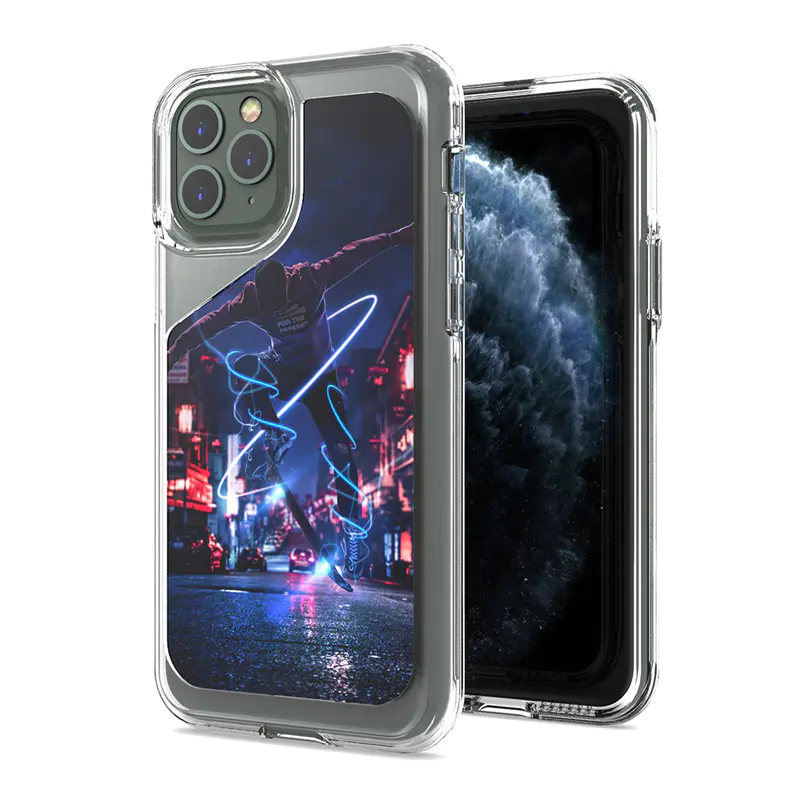 Custom Pattern Hybrid Clear Case for iPhone 11 pro