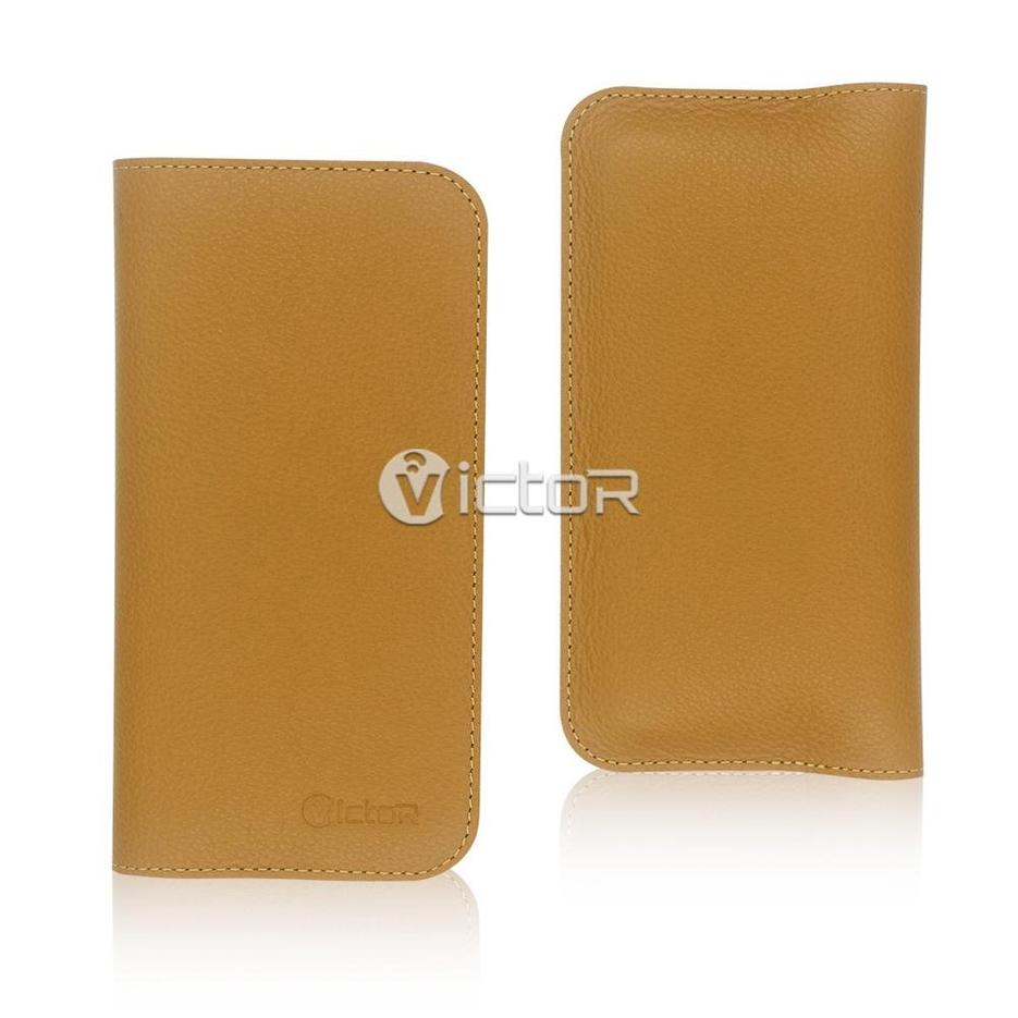Victor VI-LC-X002 PU estuche de cuero de cartera Universal
