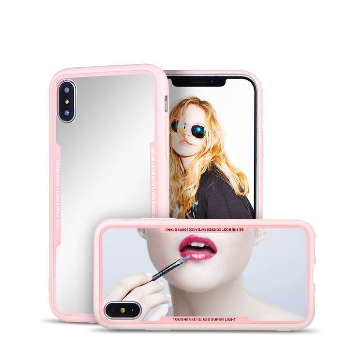 Mirror TPU PC Back Protect Case for iPhone X wholesale