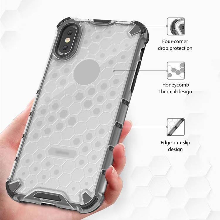 Ultra Thin Honeycomb Shockproof Cover Case for iPhone X XS