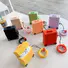Cute Suitcase Luggage Design Airpod Silicone Case Cover with Finger Ring Strap