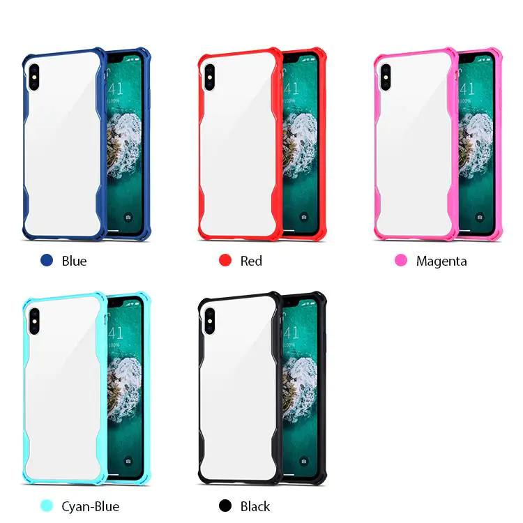 High Clear Acrylic TPU Phone Case for iPhone XS MAX