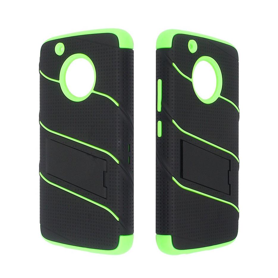 Protective Moto G5 Plus Armor Case with Rotating Belt Clip