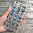 iPhone 6 Clear TPU Phone Case with Colorful Hearts
