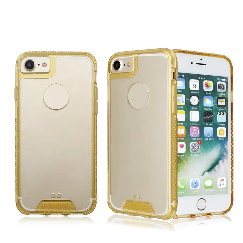 TPU Bumper Clear Acrylic Phone Case for iPhone 7
