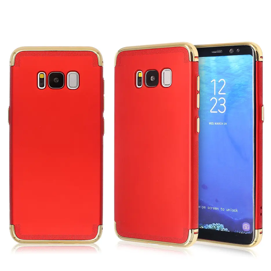 Electroplated PC Bumper Elegant TPU Phone Case for Samsung S8