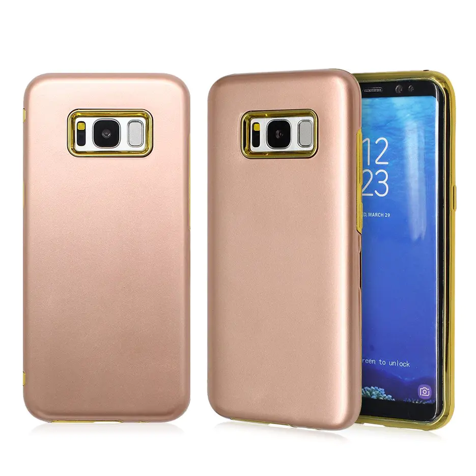 S8 Phone Case with Stand with An Electroplated TPU Case
