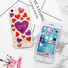 Clear iPhone 7 Case with Embossing Artwork and Diamonds