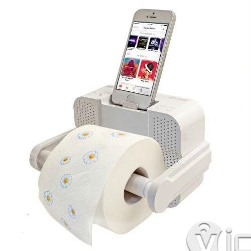 toilet paper holder bluetooth speaker - cell phone accessories - bluetooth speakers - 1