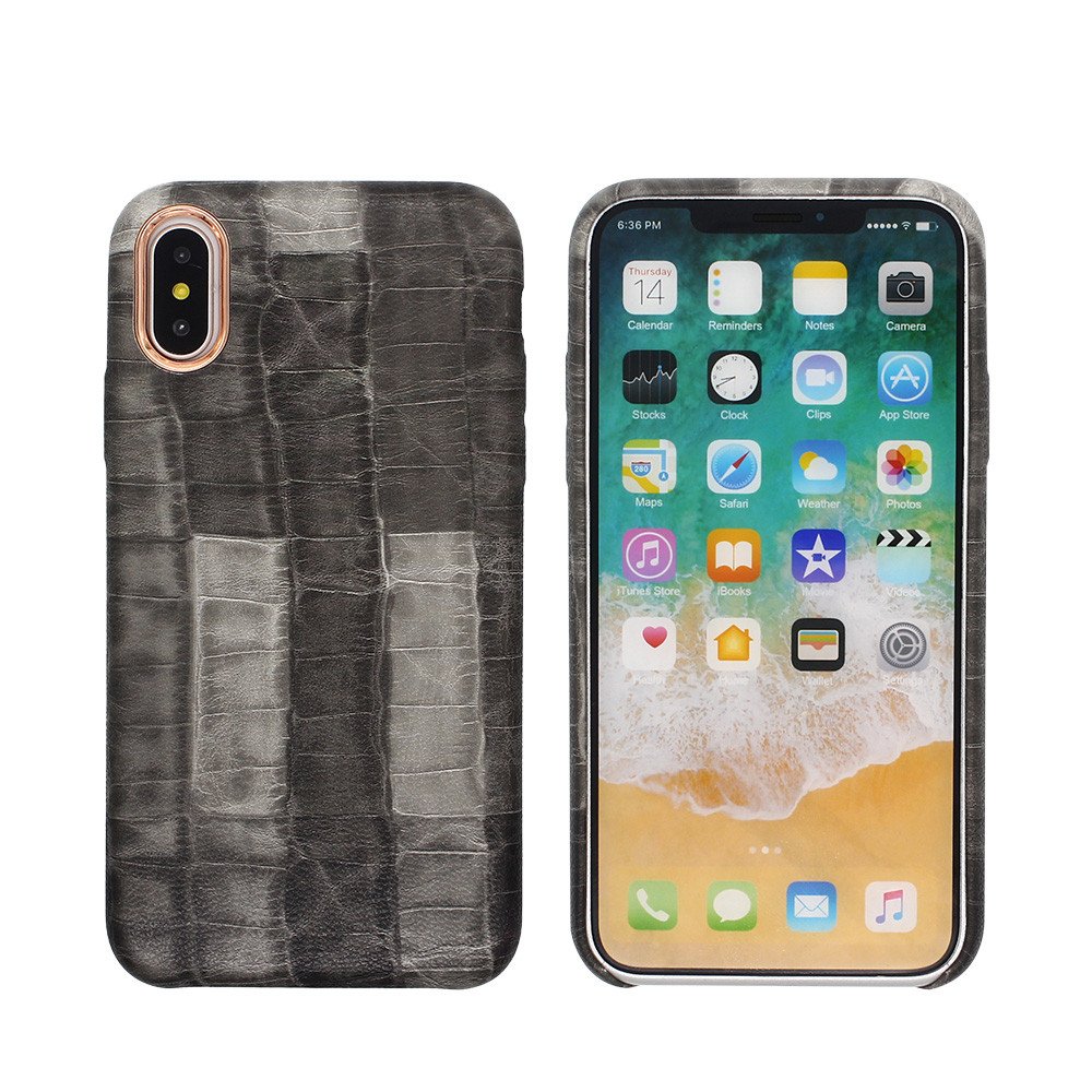 Fancy iPhone X Slim Leather Cases Made of PU Material
