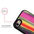Rainbow Glitter Leather Case for iPhone 6/7/8
