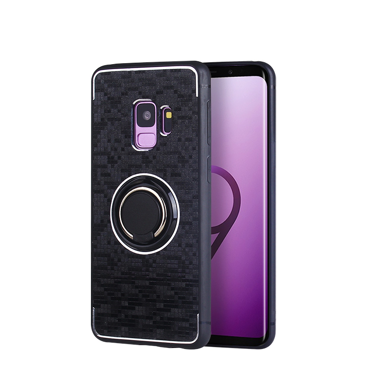 Factory Wholesale 3 in1 Mosaic Case for SAMSUNG S9 with Metal Ring