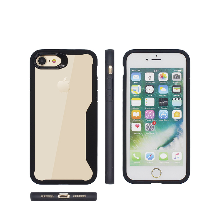 Hybrid Non-Slip Clear Case Cover for iPhone 7