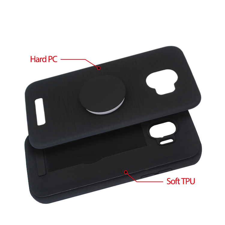 2 in 1 Case with popsocket for Samsung J2 PRO 2018