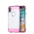 TPU Clear Case with Electroplating button For IPhone X