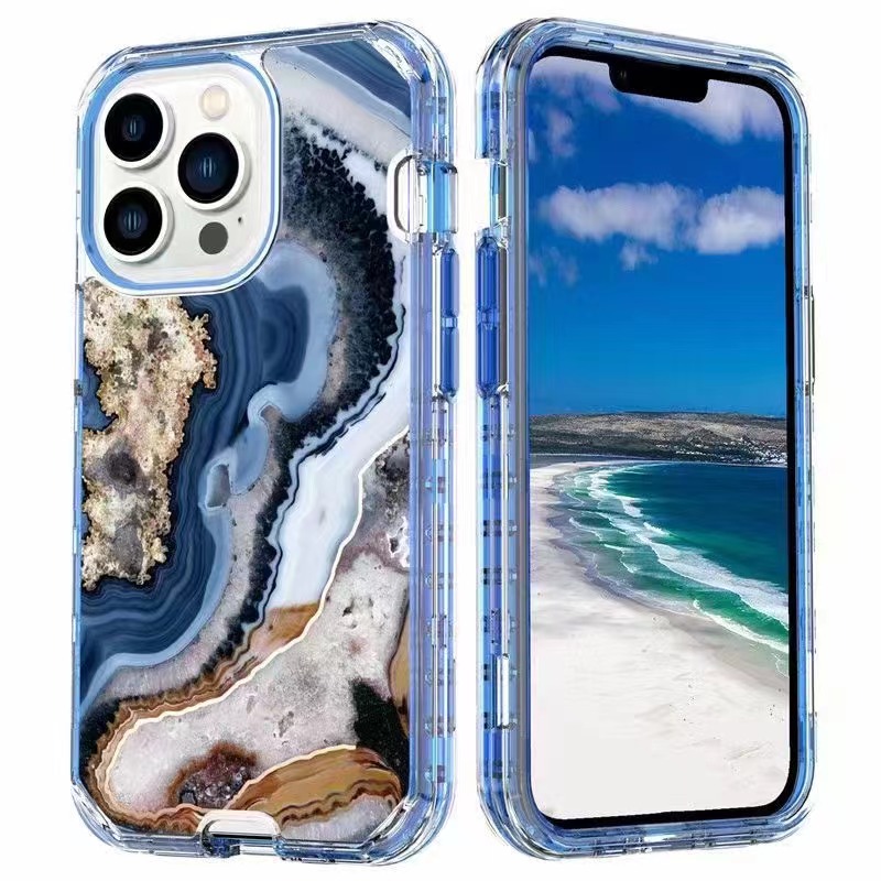 Wholesale marble pattern phone cases for iPhone 16 15 14 13 12 11 full protective back cover