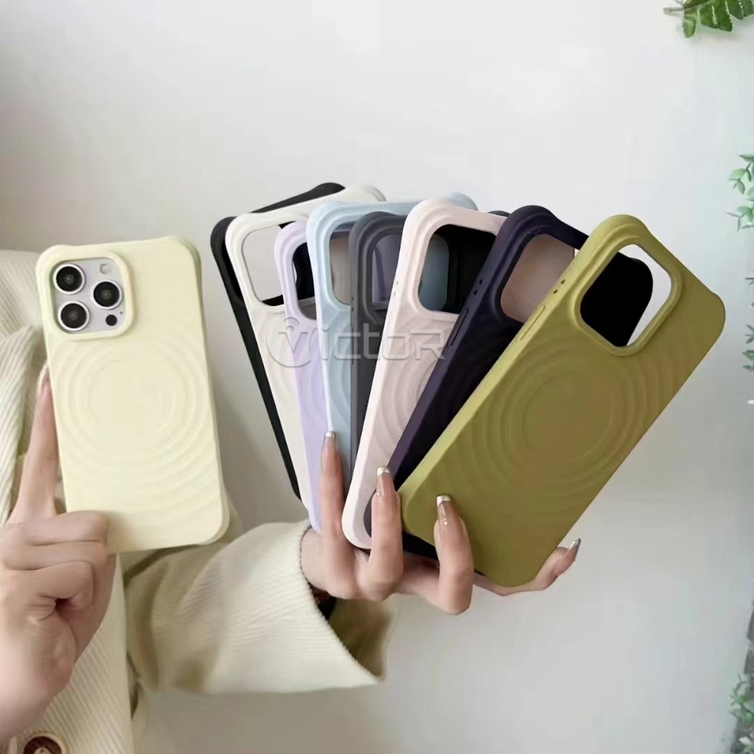 wholesale water ripple pattern liquid silicone phone cases for iphone 16 15 14 13 12 11