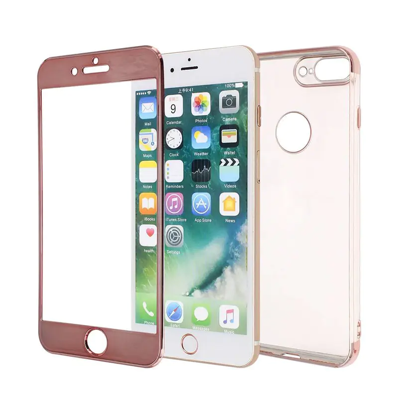 iPhone 7 Plus Protective Case Made of TPU with Electroplated Parts