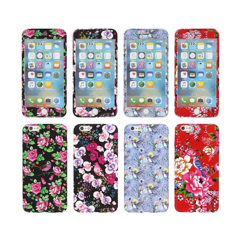 Fully protective Case iPhone 6 Plus with Embossed Pretty Artworks