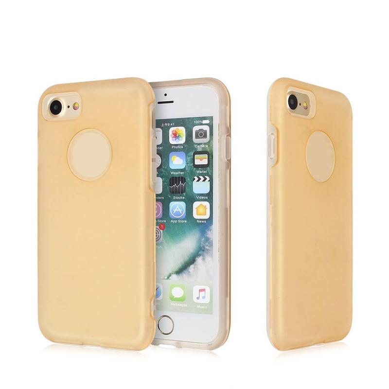 Wholesale iPhone 7 Cases with A Half Clear TPU Part