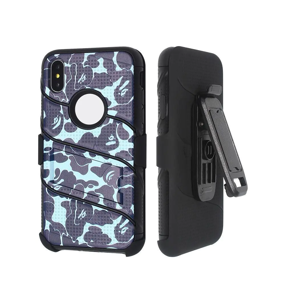 Protective Case for iPhone X with Multi-functional Front Cover