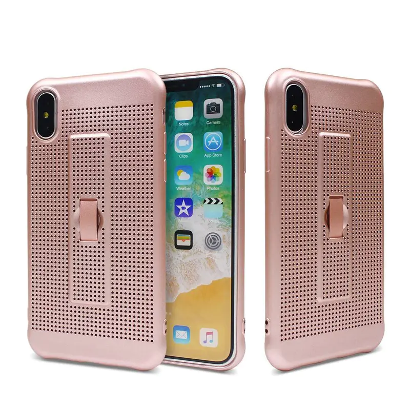 iPhone X Heat Dissipation Phone Case with Finger Grip