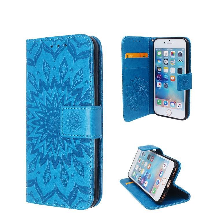 Embossed PU Leather Wallet Case for iPhone 6 wholesale
