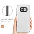 2 IN 1 TPU and  PC Hybrid Smart Phone Case for samsung s8