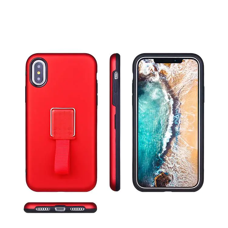 IPhone X Case with Ring and Invisible Kickstand