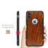 iPhone X Leather Sticker Case with Beautiful Wood Grain Pattern