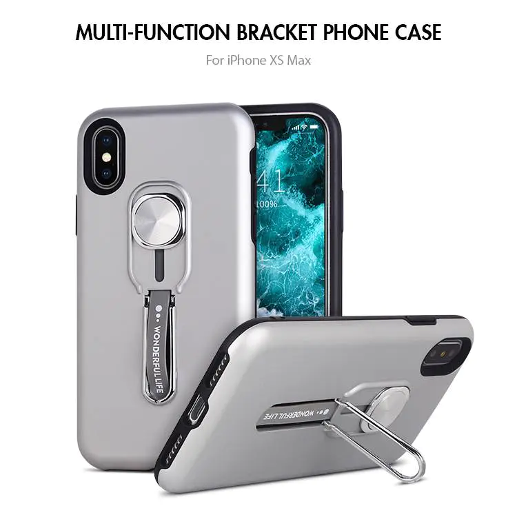 Multi-functional Kickstand Ring Holder Phone Case for iPhone X XS MAX XR